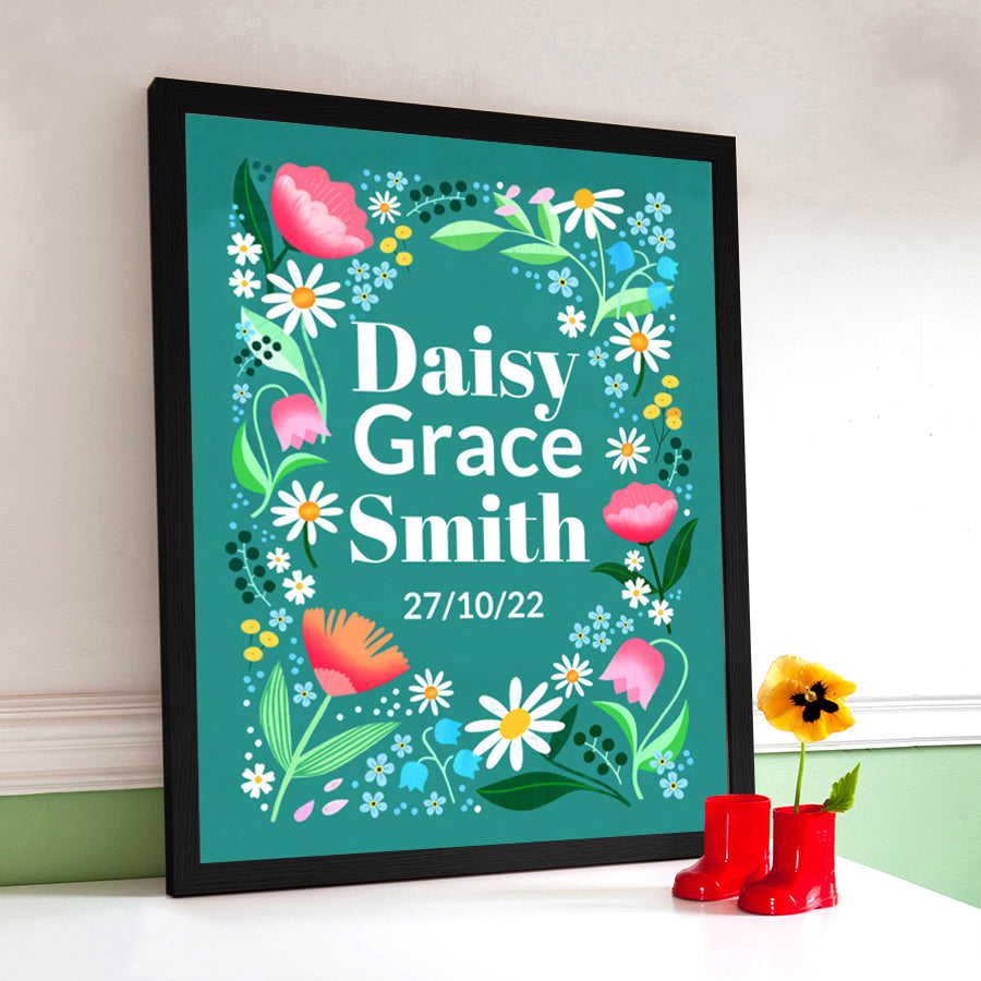 Personalised Daisy Print