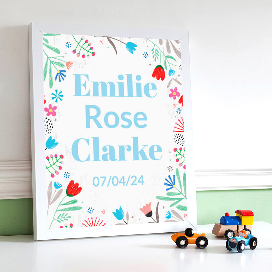 Personalised Floral Print