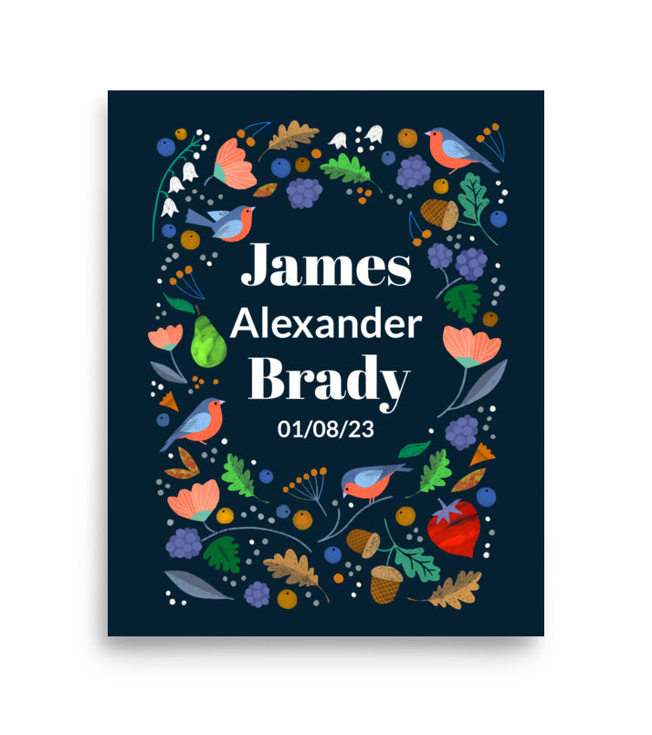 Personalised Bird Print