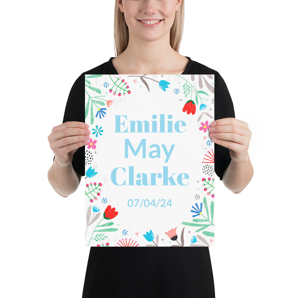 Personalised Floral Print
