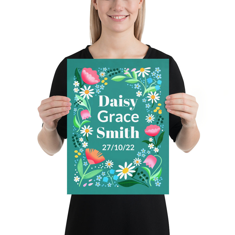 Personalised Daisy Print