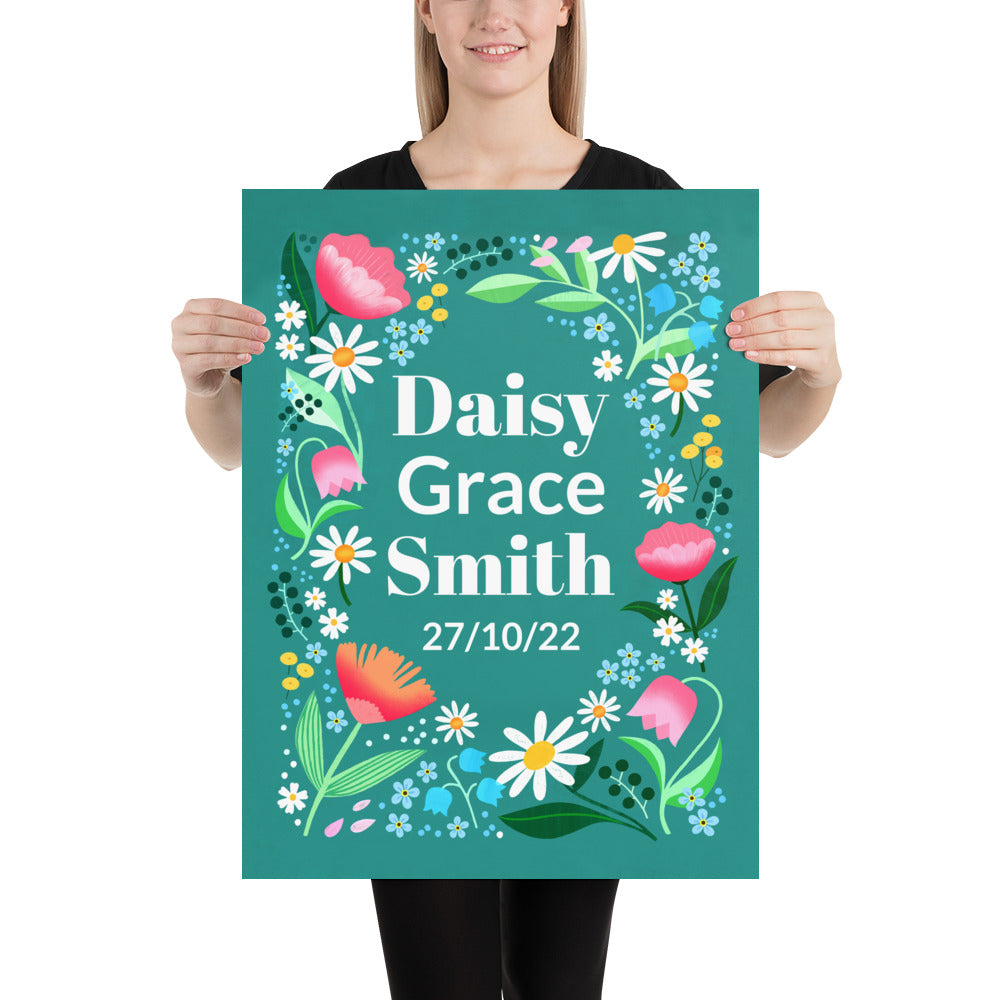Personalised Daisy Print
