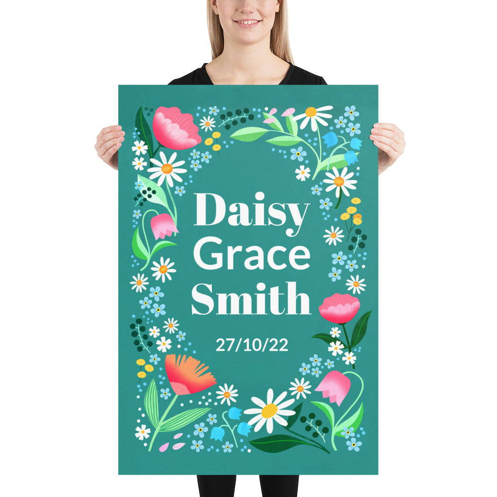 Personalised Daisy Print