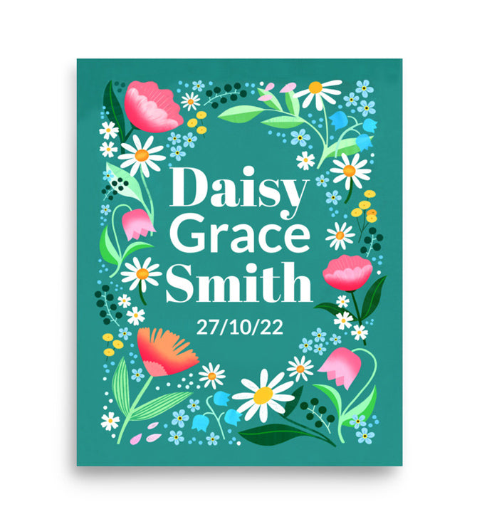 Personalised Daisy Print