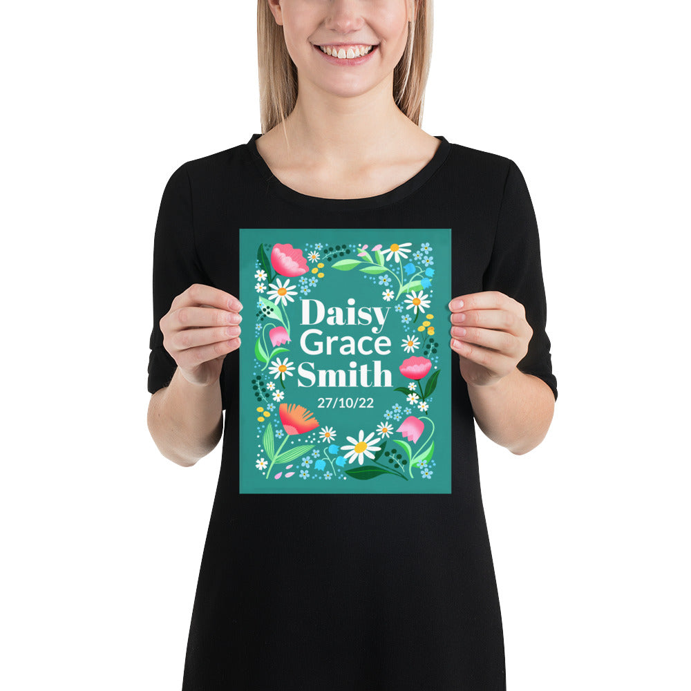 Personalised Daisy Print